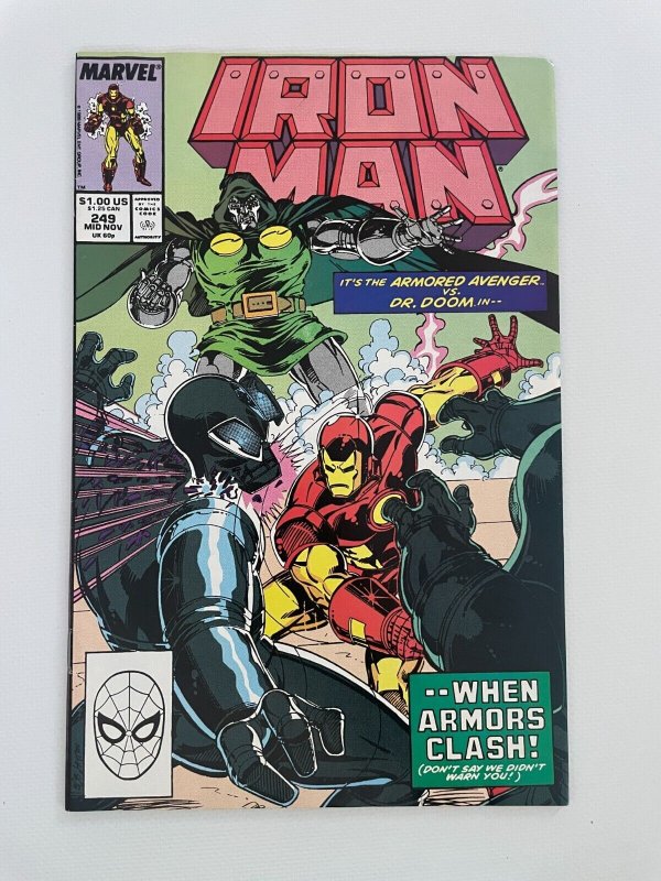 Iron Man # 249 NM Marvel Comic Book Dr. Doom Cover 7 J242