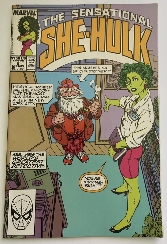 (1989) SENSATIONAL SHE HULK #8 Pre-internet girl/boyfriend wandering eye meme!