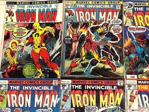 INVINCIBLE IRON MAN#48-117 VG-VF LOT 1972-77(17 BOOKS) MARVEL BRONZE AGE COMICS