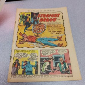 STRAIGHT ARROW #18 MAGAZINE ENTERPRISES 10/1951 golden age western hero precode