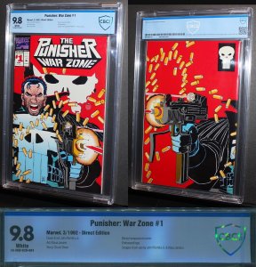 Punisher War Zone #1  /  CBCS 9.8 NM-MT  /  1992