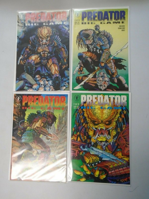 Predator Big Game set #1-4 8.0 VF (1991 Dark Horse)