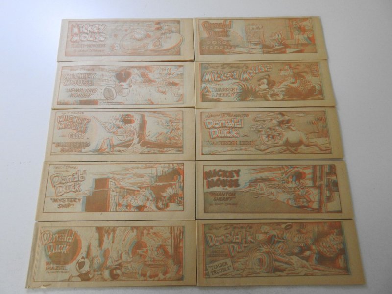 Walt Disney's Comics- Cheerios VTG 50's 3-D Mini-Comics (10) NICE S...