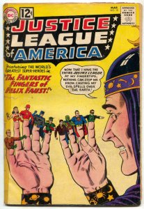 Justice League Of America #10 1962=- Classic Fingers cover G