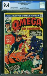 OMEGA THE UNKNOWN #1, CGC 9.4 NM