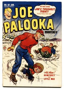 Joe Palooka #40 1950- Ice Skating cover- Golden Age VG