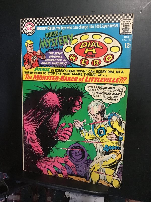 House of Mystery #162 (1966) Dial H for Hero, Robbie Reed! Mid grade key! FN Wow