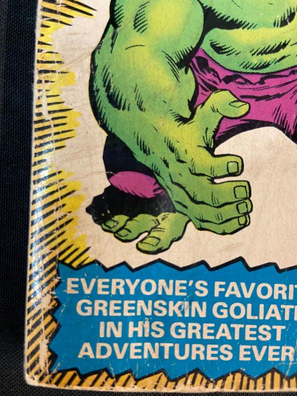 MARVEL COMIC'S THE INCREDIBLE HULK PAPERBACK BOOK REPRINTS ISSUES #1-6 VG-