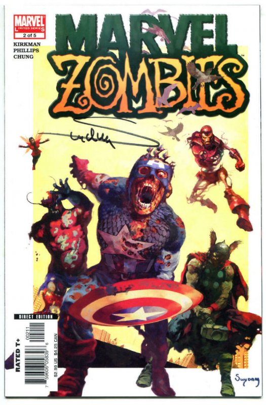 MARVEL ZOMBIES #2, NM, Thor, Signed Arthur Suydam, 1st Print, 2006, Iron Man 