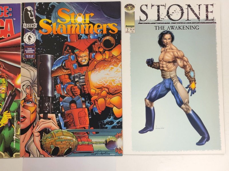 3 Image Comics #2 Stone + #1 Strikeforce America + #1 Star Slammers 73 TJ9