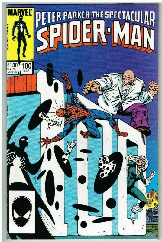 Spectacular Spider-Man #100 (1976) - 9.0 VF/NM *Breakin/Symbiote Story Newsstand