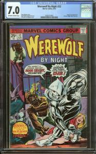 Werewolf By Night 32 CGC 7.0   Origin & 1st Moon Knight