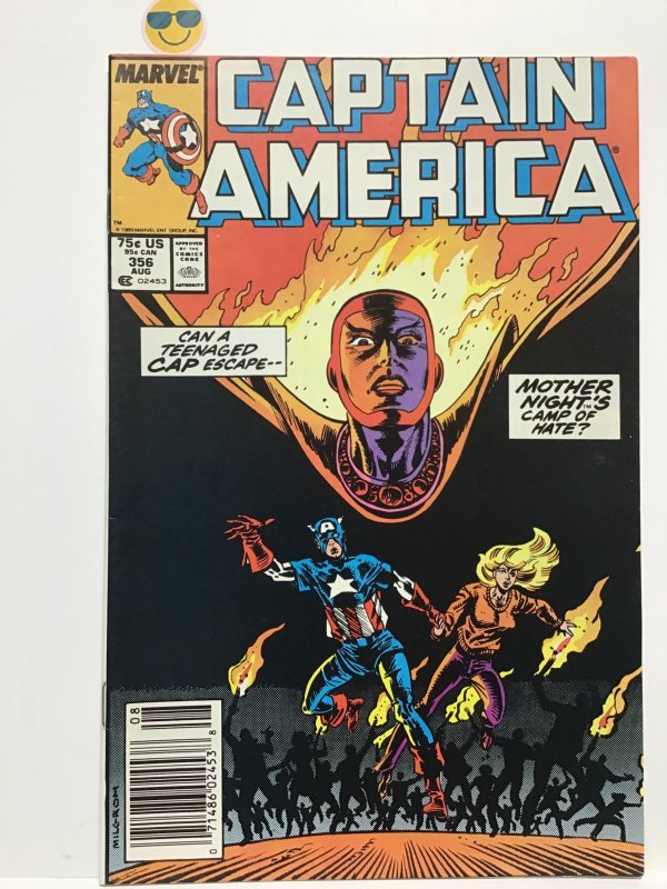 Captain America #356 (1989)  Fn + KEY 1st app  mother night formly  Suprema