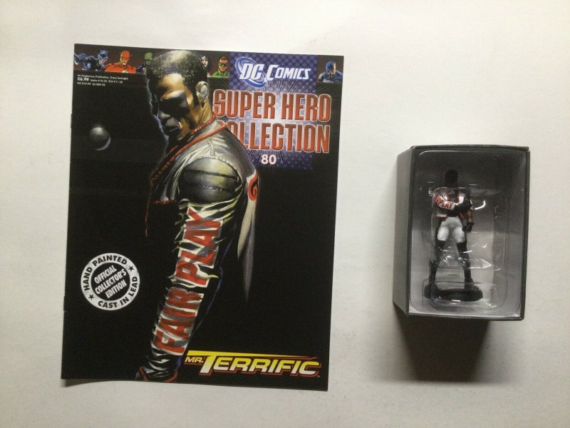 Mr.Terrific Super Hero Collection 80 Lead Figure and Magazine Dc Eaglemoss