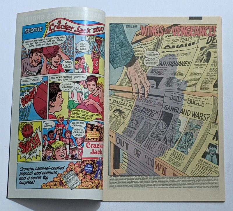 Amazing Spider-Man #240 (May 1983, Marvel) VF/NM 9.0 Vulture appearance 