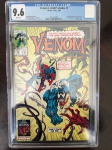 Venom: Lethal Protector #5 (1993) - CGC 9.6 - 1st Phage, Riot,  Agony,  Lasher!