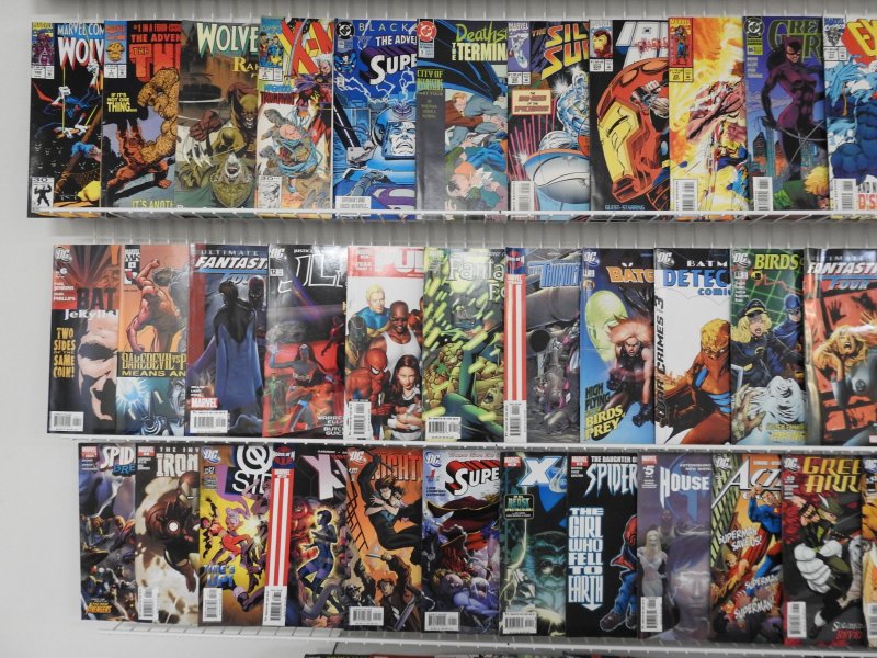 Huge Lot 200+ Comics W/ X-Men, Wolverine, Hulk, Spidey+ Avg Fine Condition!