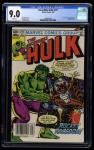 Incredible Hulk #271 CGC VF/NM 9.0 Newsstand Variant 1st Rocket Raccoon!