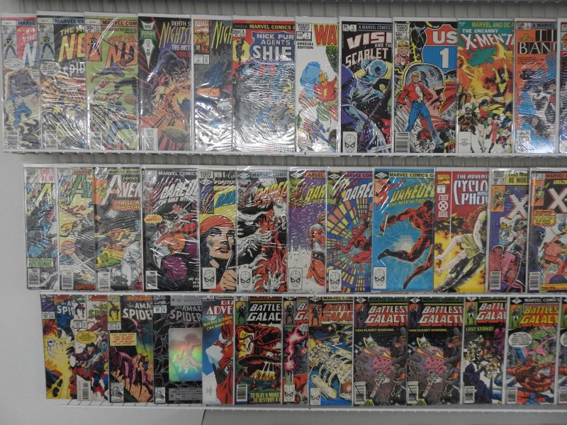 Huge Lot of 130+ Comics W/ X-Men, Marvel Team-Up, Captain America Avg. FN/VF