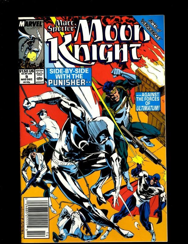 11 Moon Knight Marvel Comic Books #1 2 3 4 5 6, #1 2 3 4 9 JF25