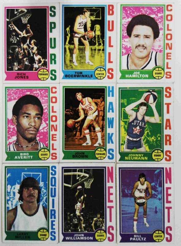 1970's Topps Basketball Lot of 72 Card See images includes all pictured Cards