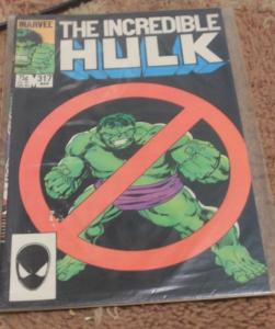 Incredible Hulk comic # 317  1986, Marvel john byrne doc samson hulkbusters