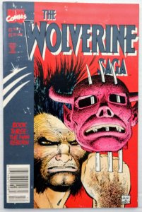 Wolverine Saga #3 NEWSSTAND (NM-)(1990)
