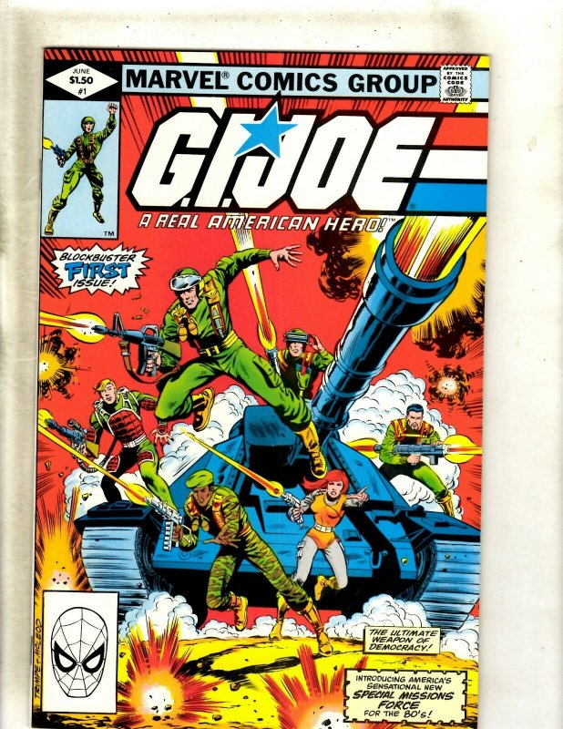 GI Joe # 1 NM Marvel Comic Book Duke Snake Eyes Storm Shadow Destro Cobra HJ9