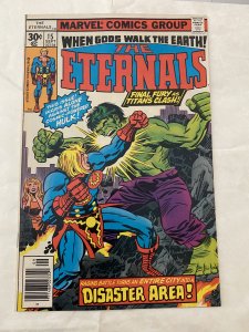 The Eternals #15 (1977) Kirby art Hulk crossover