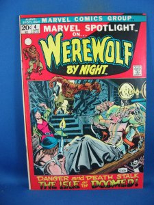 MARVEL SPOTLIGHT 4 WEREWOLF BY NIGHT VF NM MARVEL 1972 NICE