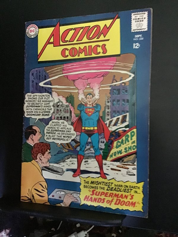 Action Comics #328  (1965) Superman Atomic Bomb cover! Dimension Z! FN/VF