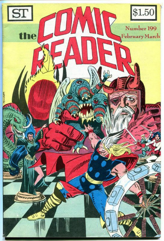 COMIC READER #199, VF, Thor, Odin, Mike Mignola, Fanzine, 1982, more in store