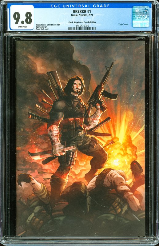 BRZRKR #1 (2021) CGC Graded 9.8 - Virgin Cover