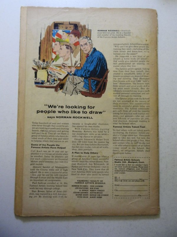 Fantastic Four #69 (1967) GD+ Condition 1 3/4 cumulative spine split