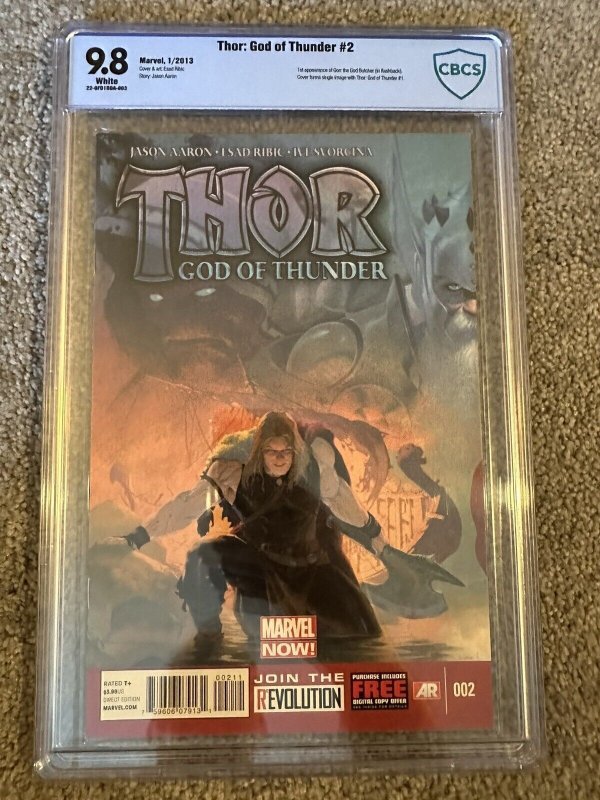 Thor: God of Thunder #2 CBCS 9.8 first appearance of Gorr the God Butcher AC