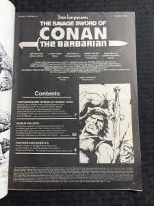 1983 SAVAGE SWORD OF CONAN Magazine #84 G/VG 3.0 Val Meyerick