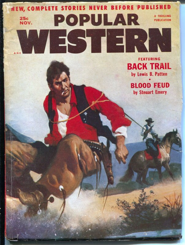 Popular Western 121/1953-Thrilling-Gerald McCann cover-rare final issue-FN-
