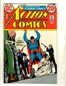 Lot Of 6 Action Comics Feat. Superman # 417 418 421 423 427 440 Batman Flash GK5