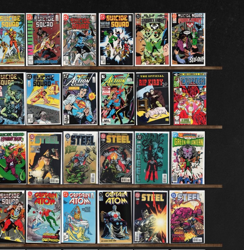 Huge Lot 150+ Comics with Suicide Squad, Captain Atom, Steel & More!