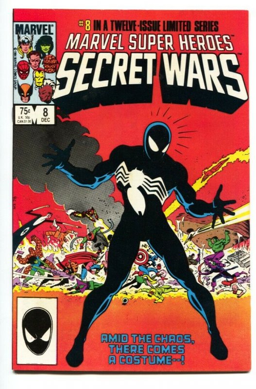 Secret Wars #8-1st Black Costume Spider-Man comic book 1984