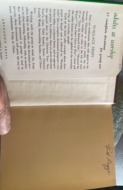 Adults at worship, FRIDY, 1959