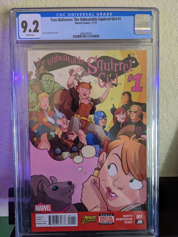 The Unbeatable Squirrel Girl #1 (2015) CGC ERROR! CGC 9.2