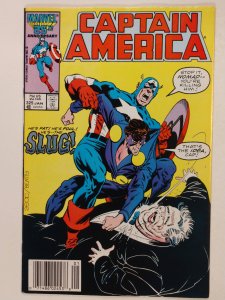 Captain America #325 Newsstand (7.5, 1987) 1st full app of Slug & Priscilla L...