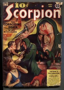 The Scorpion Pulp #1 April 1939--Satan's Incubator--RARE PULP MAGAZINE