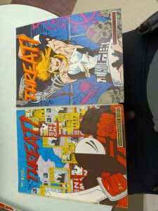 Fantagraphics THREAT! #1 &9 (1986) B&W, Jay Geldhof, Jim Rohn, Gary Fields