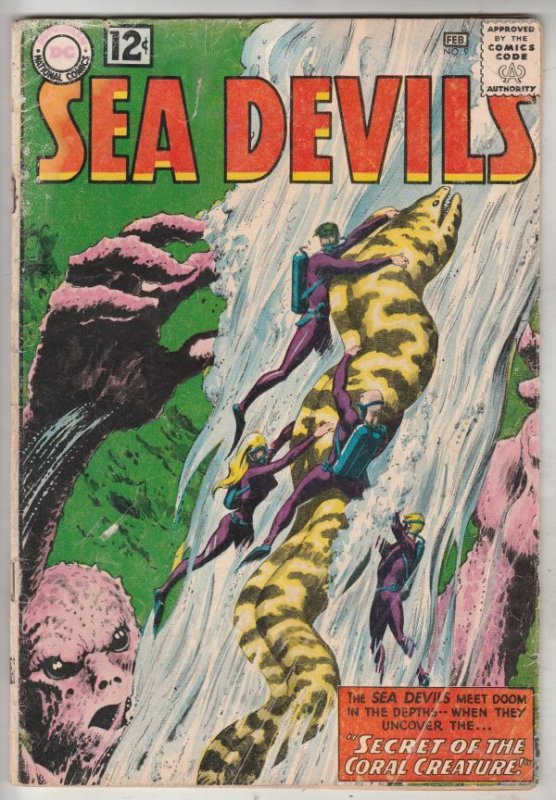 Sea Devils #5 (Jun-62) VG Affordable-Grade Sea Devils (Dane Dorrence, Biff Ba...