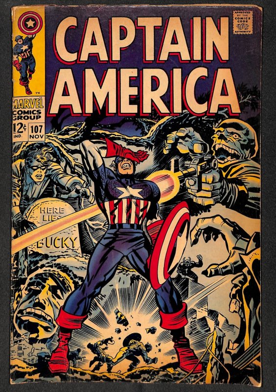 Captain America #107 GD/VG 3.0 Marvel Comics