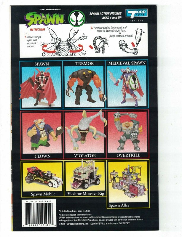 Spawn Toys Comics #1-6 complete series - tremor violator clown overkill - figure