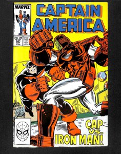 Captain America #341 VF- 7.5 1st Lemar Hoskins as Battlestar!