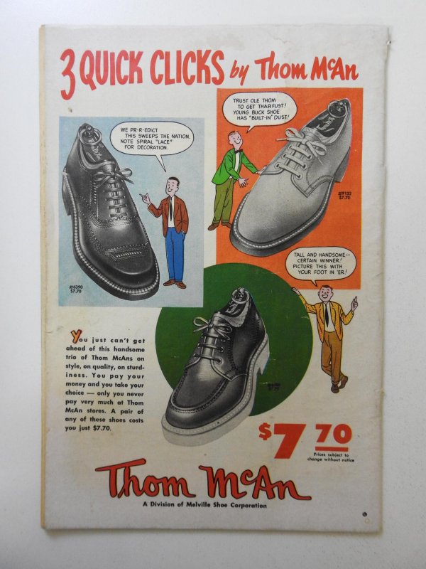 Mr. District Attorney #34 (1953) VG-! Cover detached top staple, moisture stain